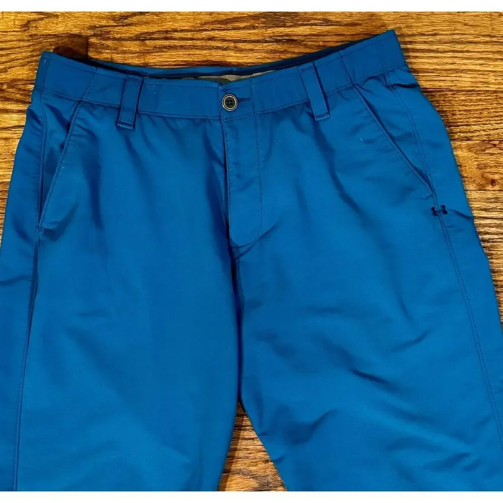 Under Armour UA Match Play comfort waist Vented Golf Pants Blue Mens Size 32x32*